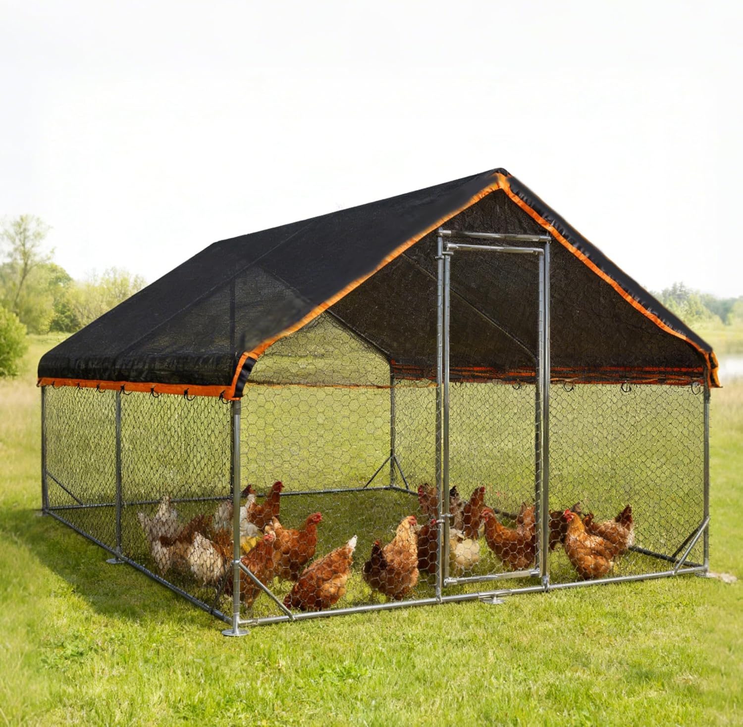 winemana 50% Shade Cloth for Garden-10x20 FT Breathable Mesh Tarp Sun Shade | for Vegetables & Plants, Outdoor Patio Sunshade with Grommets - Chicken Coop Dog Kennel Cover - Image 4